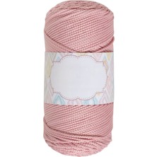 Makrome Ipi 3mm Polyester Açık Pembe