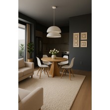 Yıldız Model 90 Çaplı 75 cm Yükseklikli (36 mm Kalın Kenarlı) (Sandalye Yok) Yuvarlak Yemek Masası