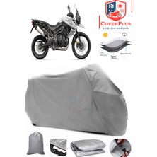 Triumph Tiger 800 Xcx Branda Gri Motosiket Brandası Motor Örtüsü Çadır Su Geçirmez Motosiklet Kılıfı Motor Brandası,lastikli,taşıma Torbalı