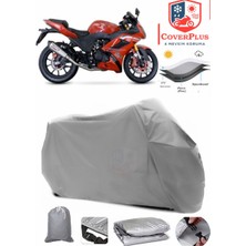 Bumoto/jinling Calibre 250CC Branda Gri Motosiket Brandası Motor Örtüsü Çadır Su Geçirmez Motosiklet Kılıfı Motor Brandası,lastikli,taşıma Torbalı