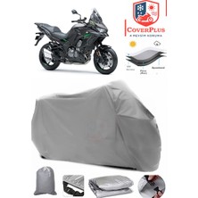 Kawasaki Klz 1000 Versys Branda Gri Motosiket Brandası Motor Örtüsü Çadır Su Geçirmez Motosiklet Kılıfı Motor Brandası,lastikli,taşıma Torbalı