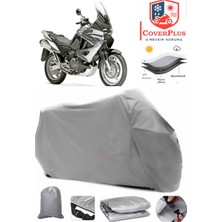 Honda Xl 1000V Varadero Branda Gri Motosiket Brandası Motor Örtüsü Çadır Su Geçirmez Motosiklet Kılıfı Motor Brandası,lastikli,taşıma Torbalı