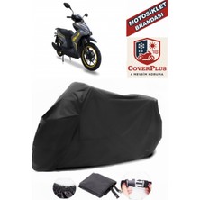 Motolux MW46 Branda Siyah Motosiket Brandası Motor Örtüsü Çadır Su Geçirmez Motosiklet Kılıfı Motor Brandası,lastikli,taşıma Torbalı