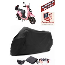 Arora Ar 50-8 Espresso Branda Siyah Motosiket Brandası Motor Örtüsü Çadır Su Geçirmez Motosiklet Kılıfı Motor Brandası,lastikli,taşıma Torbalı