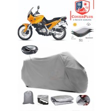 Bmw F 650 Branda Gri Arka Çanta Uyumlu(Topcase) Motosiket Brandası Motor Örtüsü Çadır Su Geçirmez Motosiklet Kılıfı Motor Brandası,lastikli,taşıma Torbalı