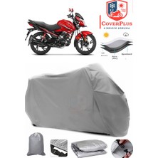 Hero Ignitor Branda Gri Motosiket Brandası Motor Örtüsü Çadır Su Geçirmez Motosiklet Kılıfı Motor Brandası,lastikli,taşıma Torbalı