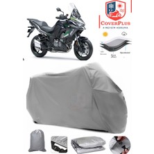 Kawasaki Versys X300 Branda Gri Motosiket Brandası Motor Örtüsü Çadır Su Geçirmez Motosiklet Kılıfı Motor Brandası,lastikli,taşıma Torbalı