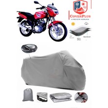 Lifan LF150-9J Branda Gri Arka Çanta Uyumlu(Topcase) Motosiket Brandası Motor Örtüsü Çadır Su Geçirmez Motosiklet Kılıfı Motor Brandası,lastikli,taşıma Torbalı
