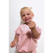 Organik Pamuklu İçi Tüylü Pembe Bebek Takımı