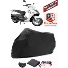 Volta Rs5 Branda Siyah Motosiket Brandası Motor Örtüsü Çadır Su Geçirmez Motosiklet Kılıfı Motor Brandası,lastikli,taşıma Torbalı