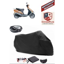 Honda Bali Branda Siyah Arka Çanta Uyumlu(Topcase) Motosiket Brandası Motor Örtüsü Çadır Su Geçirmez Motosiklet Kılıfı Motor Brandası,lastikli,taşıma Torbalı