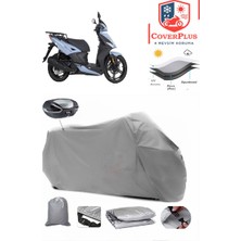 Kymco Agility Delivery 125I Branda Gri Arka Çanta Uyumlu(Topcase) Motosiket Brandası Motor Örtüsü Çadır Su Geçirmez Motosiklet Kılıfı Motor Brandası,lastikli,taşıma Torbalı