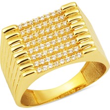 Suyolu Sarı Altın Şövalye Yüzük