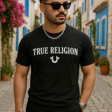 Erkek True Religion Baskılı Süprem T-Shirt