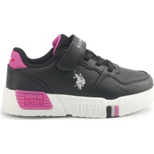 U.s. Polo Assn. Uttes Jr 5pr Siyah Kız Çocuk Sneaker