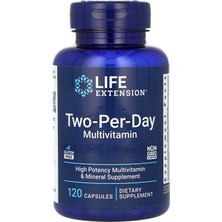 Life Extension Two-Per-Day Multivitamin – Günde 2 Kapsül ile 25+ Vitamin, Mineral & Bitkisel Bileşen – 120 Kapsül