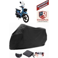 Apachi Myra Branda Siyah Motosiket Brandası Motor Örtüsü Çadır Su Geçirmez Motosiklet Kılıfı Motor Brandası,lastikli,taşıma Torbalı