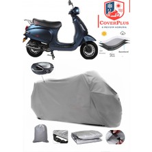 Rmg Moto Gusto Verona 50 Branda Gri Arka Çanta Uyumlu(Topcase) Motosiket Brandası Motor Örtüsü Çadır Su Geçirmez Motosiklet Kılıfı Motor Brandası,lastikli,taşıma Torbalı