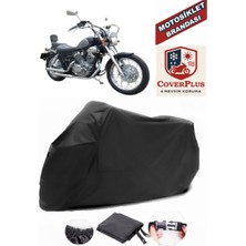 Bisan Roadstar 250 Branda Siyah Motosiket Brandası Motor Örtüsü Çadır Su Geçirmez Motosiklet Kılıfı Motor Brandası,lastikli,taşıma Torbalı