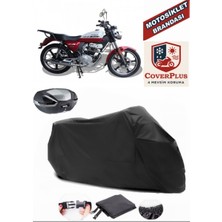 Arora Ar 180-31 Avantgarde Branda Siyah Arka Çanta Uyumlu(Topcase) Motosiket Brandası Motor Örtüsü Çadır Su Geçirmez Motosiklet Kılıfı Motor Brandası,lastikli,taşıma Torbalı