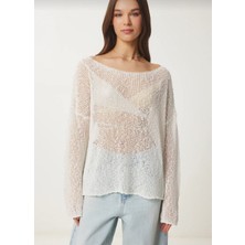 Kadın Oversize %100 Viskon Ajurlu Bluz