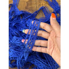 Mavi File Güpür Şerit Dikiş Giyim Aksesuarı En 3 cm (1metre)