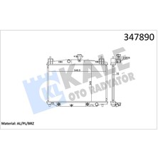 Radyatör 2 De. Dh 1.5 07 15 At Al/brz 349X548.9X16 Dpmah
