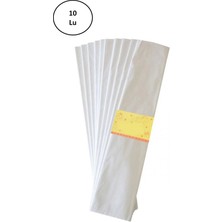 Gıpta Renkli Krapon Kağıdı 50X200 cm 10'lu Beyaz