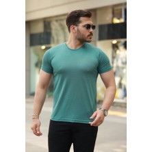 Erkek Bisiklet Yaka Basic Kısa Kollu Tişört