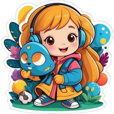 Altınuç Art Design 2 Adet Çocuk Odası Sticker V6 Masa Dolap Defter Duvar Sticker