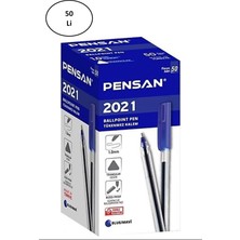 Pensan Tükenmez Kalem PE2021 Mavi 50'li