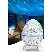 Dekoratif Çatlak Dinozor Yumurtası Ses Hoparlörü ve Gece Lambası