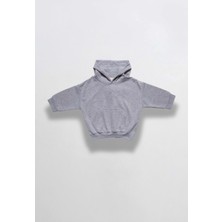 Unisex %100 Pamuk Oversize Kapşonlu Sweatshirt