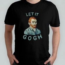 Pixxa Van Gogh Let It Gogh Unisex %100 Pamuklu Bisiklet Yaka T-Shirt