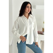 Kadın Oversize Gömlek – Astarsız & Rahat Kesim