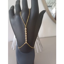 Damla Taşlı Gold Renk Şahmeran