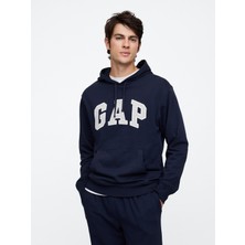 Gap Erkek Lacivert Gap Logo Fransız Havlu Kumaş Sweatshirt