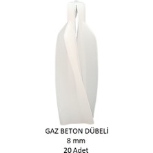 Gaz Beton (Ytong) Dübeli 8 mm (20 Adet)