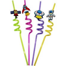 4 Parça  Figürlü Pipet Plastik (5250)