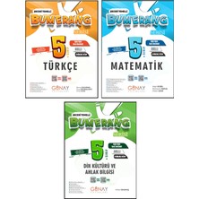 Günay Yayınları 5. Sınıf Bumerang Serisi Etkinlikli Türkçe Matematik Din Kültürü Seti 2026 Güncel Basım