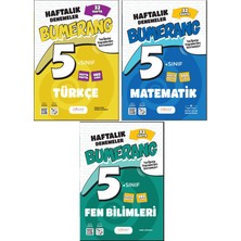 Günay Yayınları 5. Sınıf Bumerang Serisi 32 Haftalık Denemeler Türkçe Matematik Fen Bilimleri Seti 2026 Güncel Basım