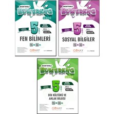 Günay Yayınları 5. Sınıf Bumerang Serisi Etkinlikli Fen Bilimleri Sosyal Bilgiler Din Kültürü Seti 2026 Güncel Basım