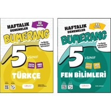 Günay Yayınları 5. Sınıf Bumerang Serisi 32 Haftalık Denemeler Türkçe Fen Bilimleri Seti 2026 Güncel Basım