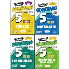 Günay Yayınları 5. Sınıf Bumerang Serisi 32 Haftalık Denemeler Türkçe Matematik Fen Bilimleri Din Kültürü 2026 Güncel Basım