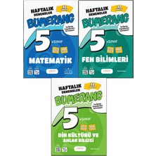 Günay Yayınları 5. Sınıf Bumerang Serisi 32 Haftalık Denemeler Matematik Fen Bilimleri Din Kültürü Seti 2026 Güncel Basım
