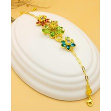 Swr Zirkon Taşlı Marka Model Çiçek Bileklik