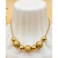 Gold Kum Tanesi Çelik Bileklik