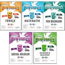 Günay Yayınları 5. Sınıf Bumerang Serisi Etkinlikli Türkçe Matematik Fen Bilimleri Sosyal Bilgiler Din Kültürü Seti 2026 Güncel Basım