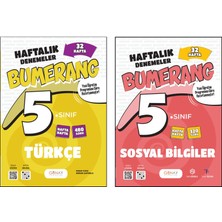 Günay Yayınları 5. Sınıf Bumerang Serisi 32 Haftalık Denemeler Türkçe Sosyal Bilgiler Seti 2026 Güncel Basım