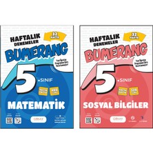 Günay Yayınları 5. Sınıf Bumerang Serisi 32 Haftalık Denemeler Matematik Sosyal Bilgiler Seti 2026 Güncel Basım